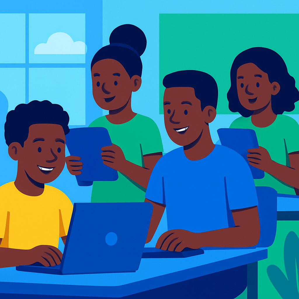 Digital Education Illustration